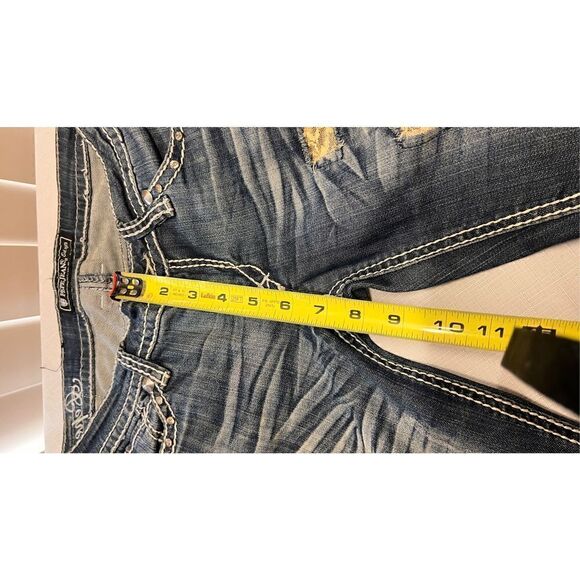 Pepe Jeans Womens Distressed Rolled Cuff Skinny Denim Low Rise Dark Wash Size 26 - Picture 10 of 13